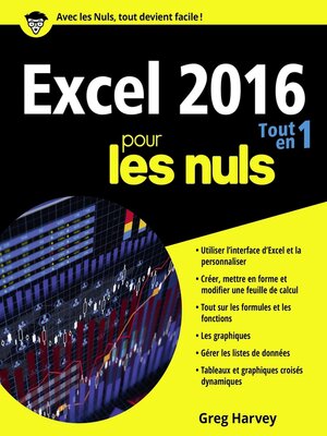 cover image of Excel 2016 Tout en un pour les Nuls
